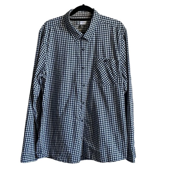 Toad&Co Other - Toad&Co Shirt Debug Lightness Insect Shield Blue White Debug Lightness XL